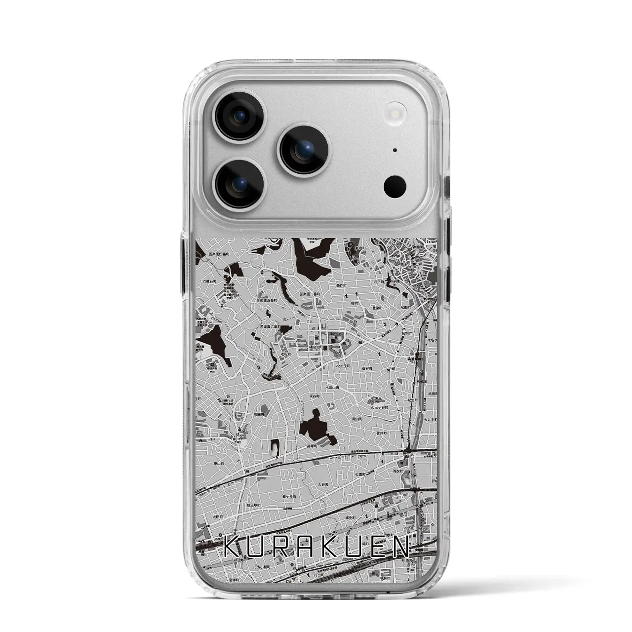 【苦楽園（兵庫県）】地図柄iPhoneケース（MagSafeタイプ）