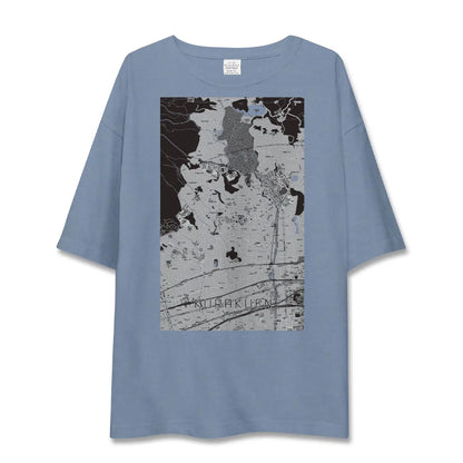【苦楽園（兵庫県）】地図柄ビッグシルエットTシャツ