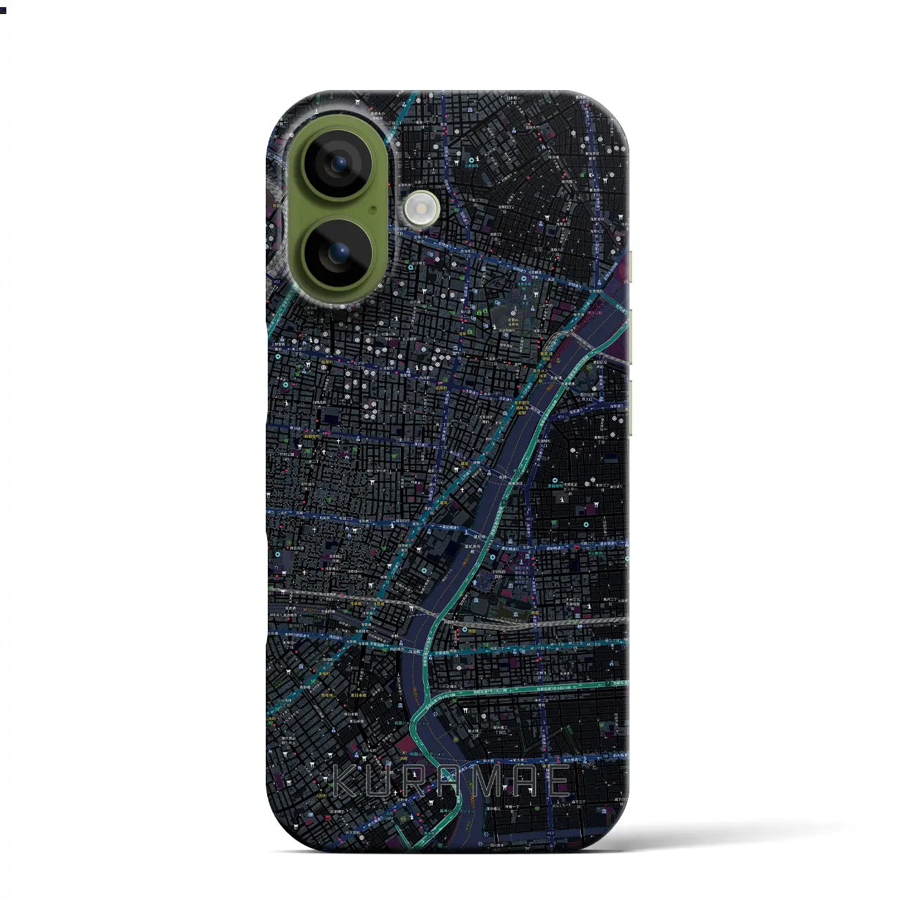 【蔵前（東京都）】地図柄iPhoneケース（バックカバータイプ）