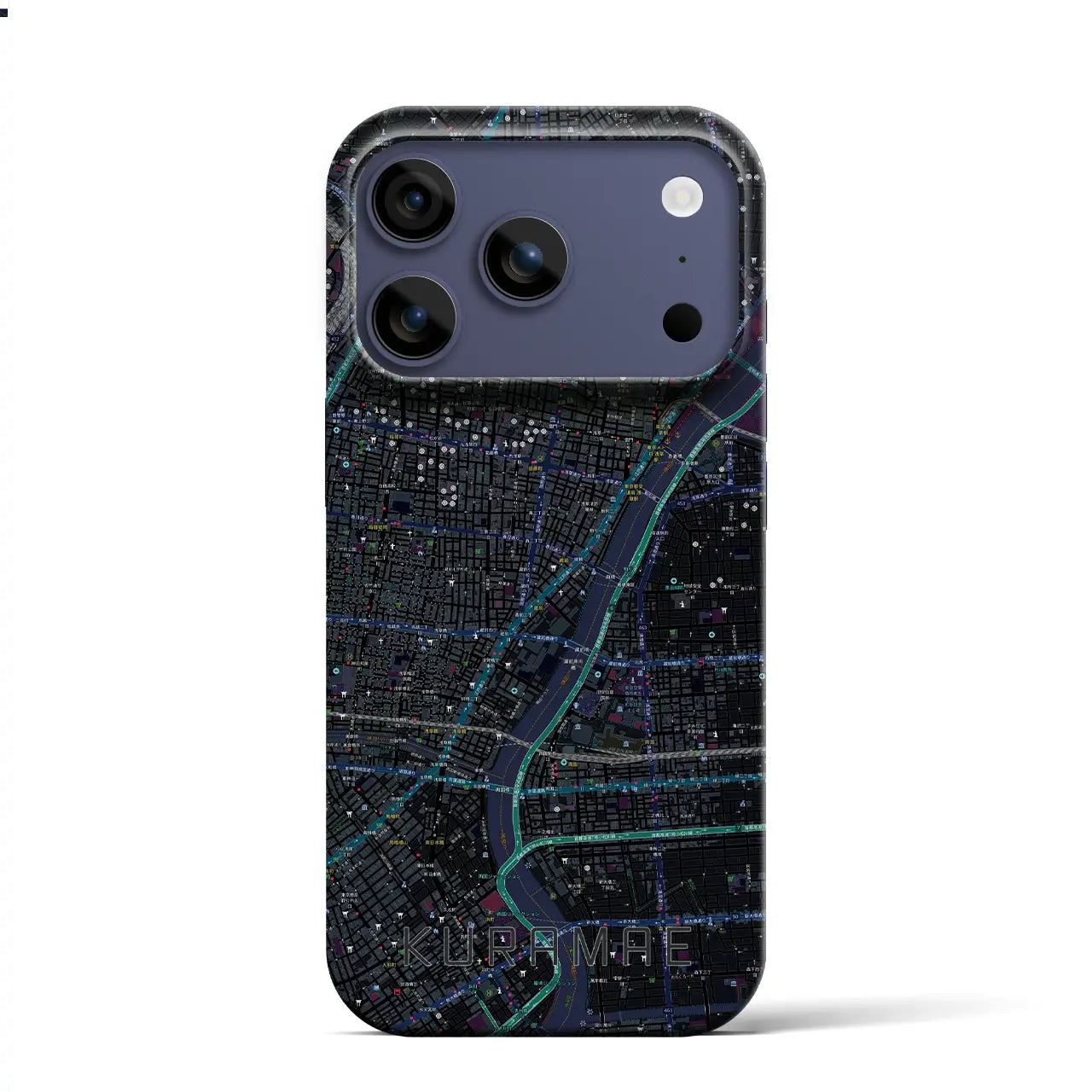 【蔵前（東京都）】地図柄iPhoneケース（バックカバータイプ）