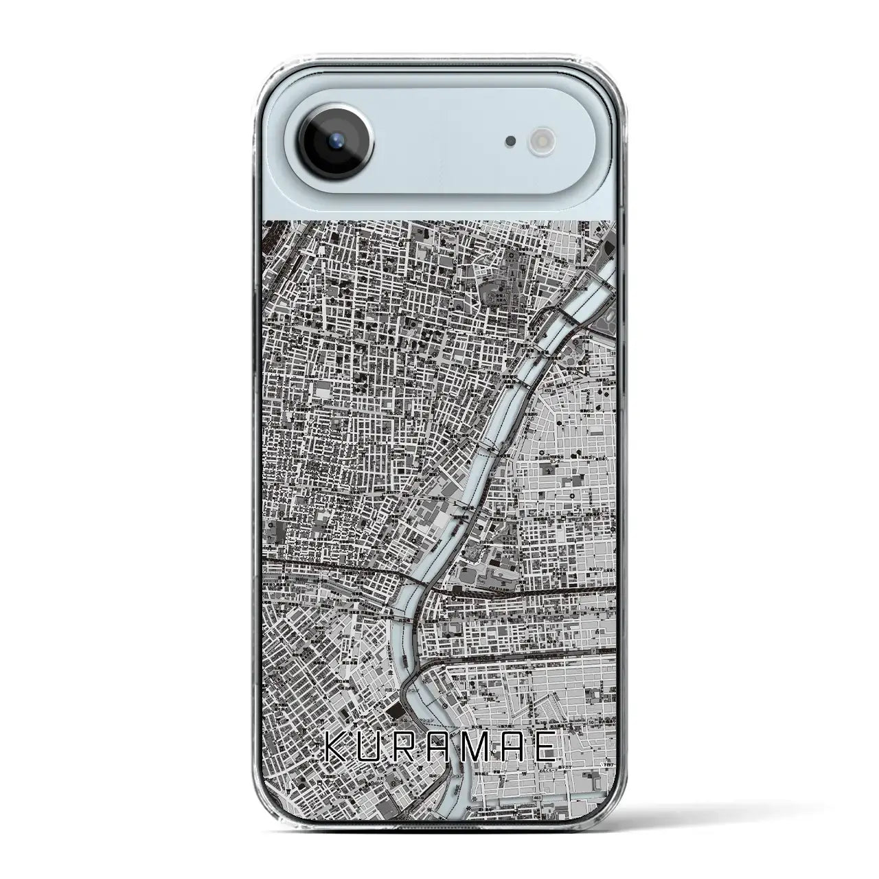 【蔵前（東京都）】地図柄iPhoneケース（クリアタイプ）