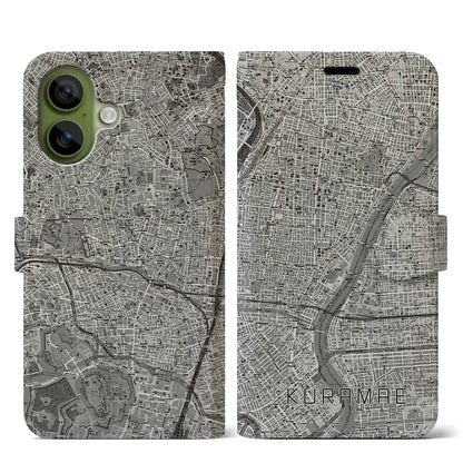 【蔵前（東京都）】地図柄iPhoneケース（手帳タイプ）