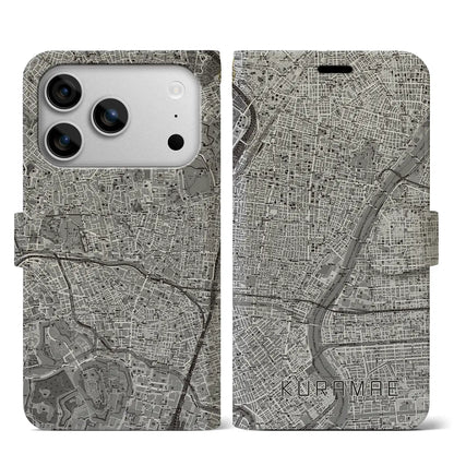 【蔵前（東京都）】地図柄iPhoneケース（手帳タイプ）