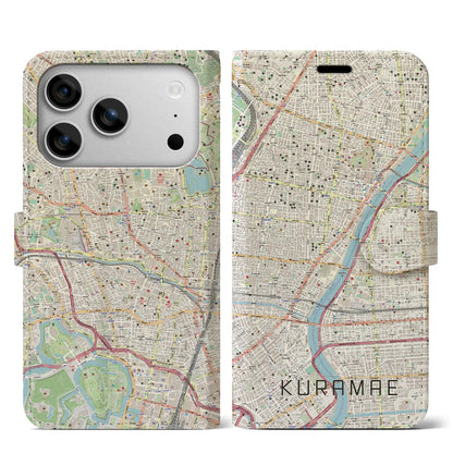 【蔵前（東京都）】地図柄iPhoneケース（手帳タイプ）