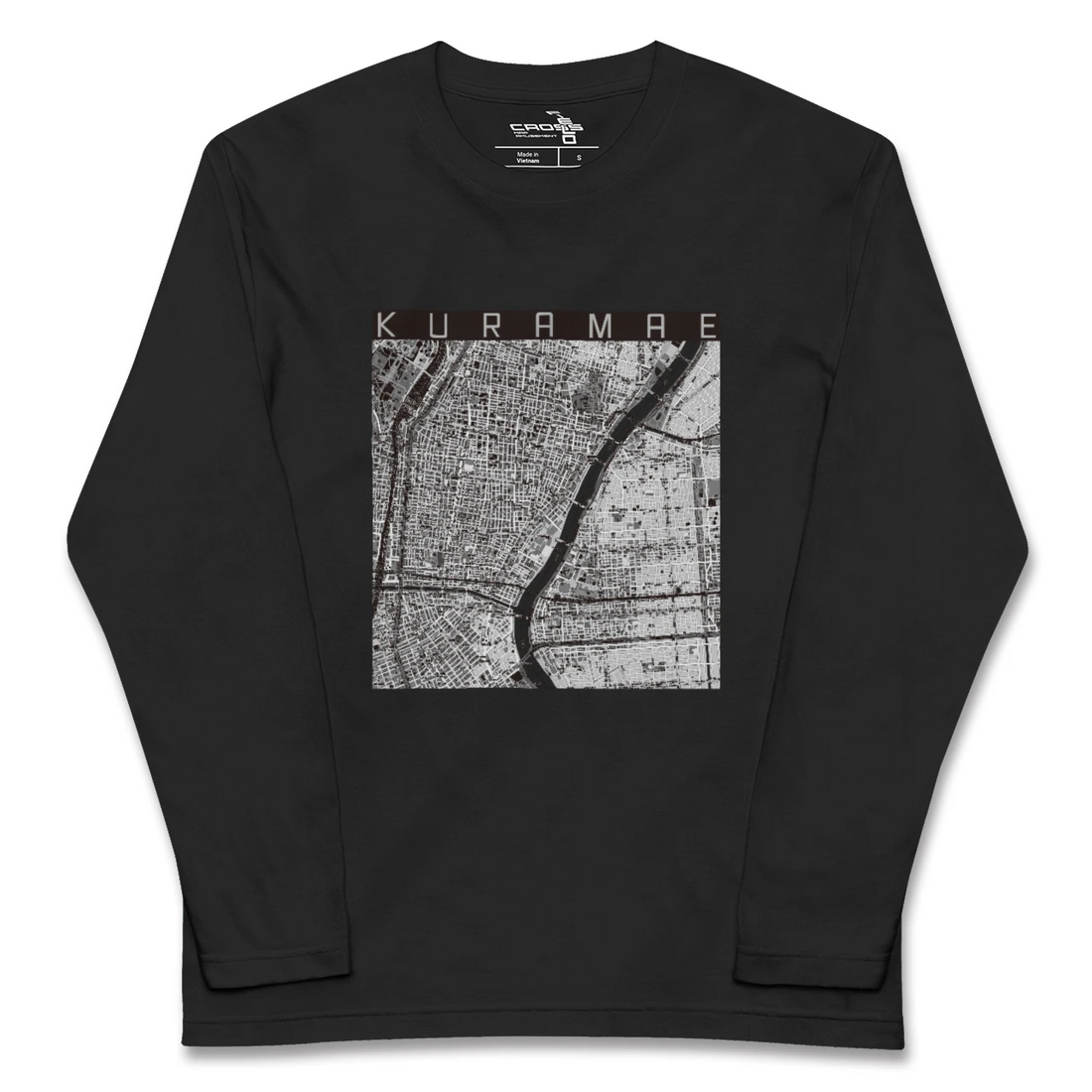 【蔵前（東京都）】地図柄ロングスリーブTシャツ