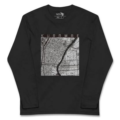 【蔵前（東京都）】地図柄ロングスリーブTシャツ