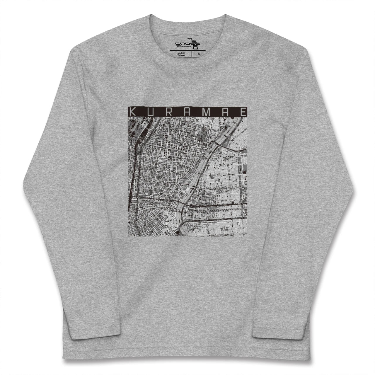 【蔵前（東京都）】地図柄ロングスリーブTシャツ