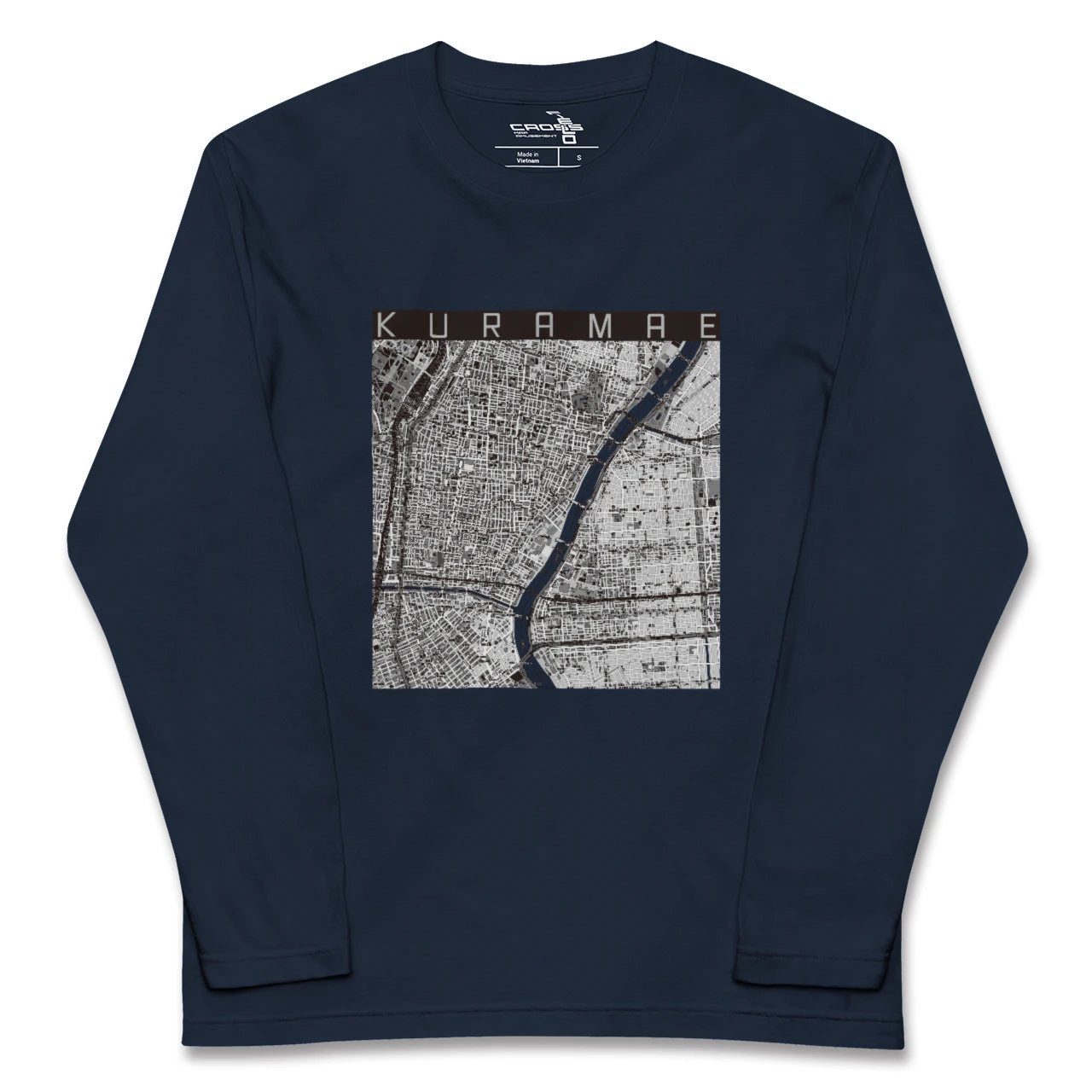 【蔵前（東京都）】地図柄ロングスリーブTシャツ