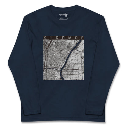 【蔵前（東京都）】地図柄ロングスリーブTシャツ