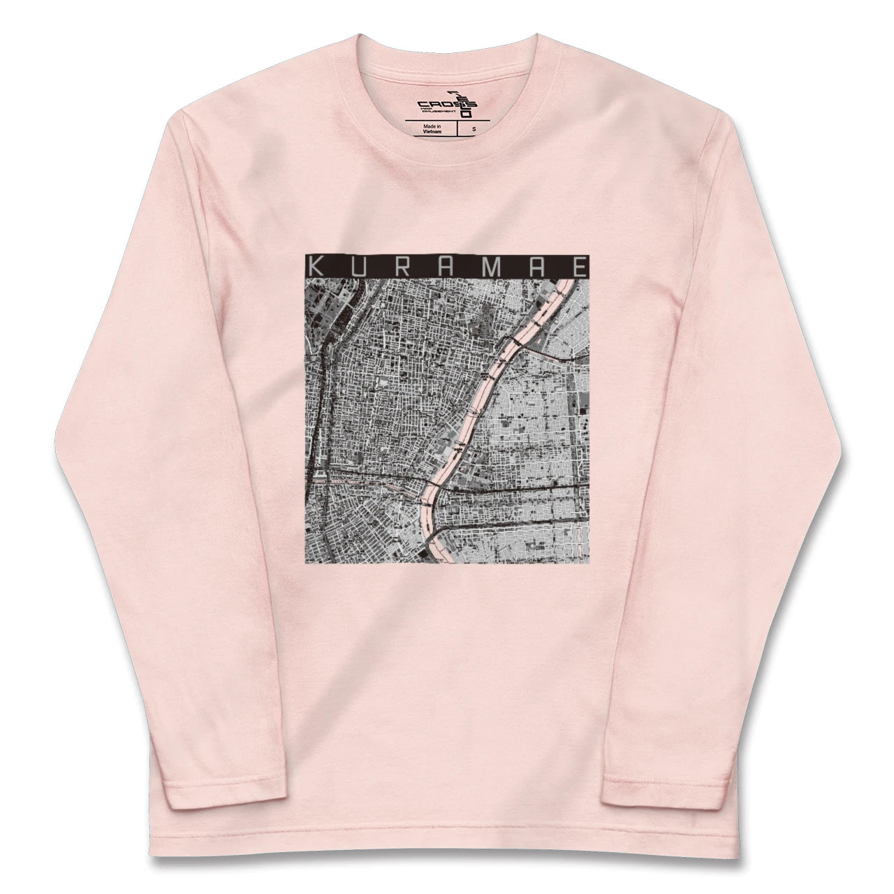 【蔵前（東京都）】地図柄ロングスリーブTシャツ