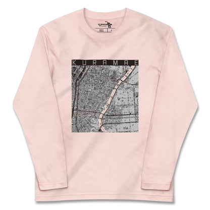 【蔵前（東京都）】地図柄ロングスリーブTシャツ