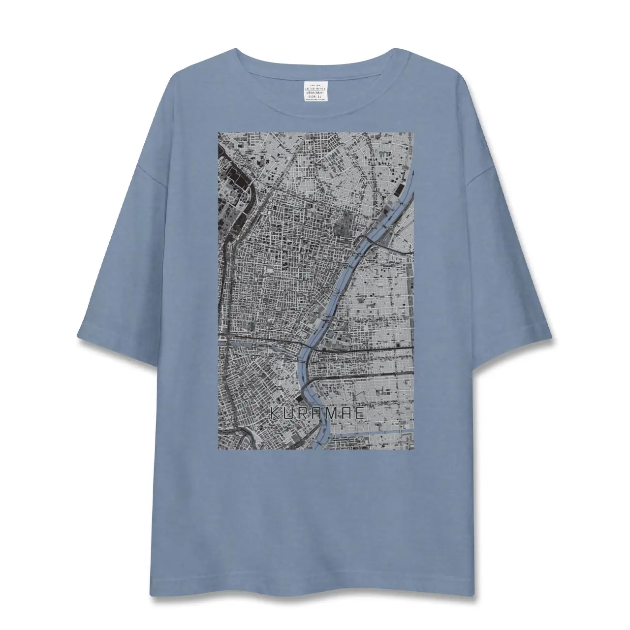 【蔵前（東京都）】地図柄ビッグシルエットTシャツ
