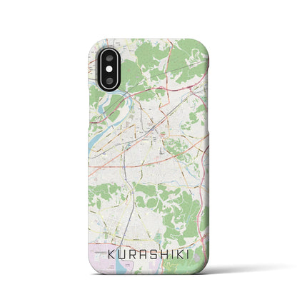 【倉敷（岡山県）】地図柄iPhoneケース（バックカバータイプ）