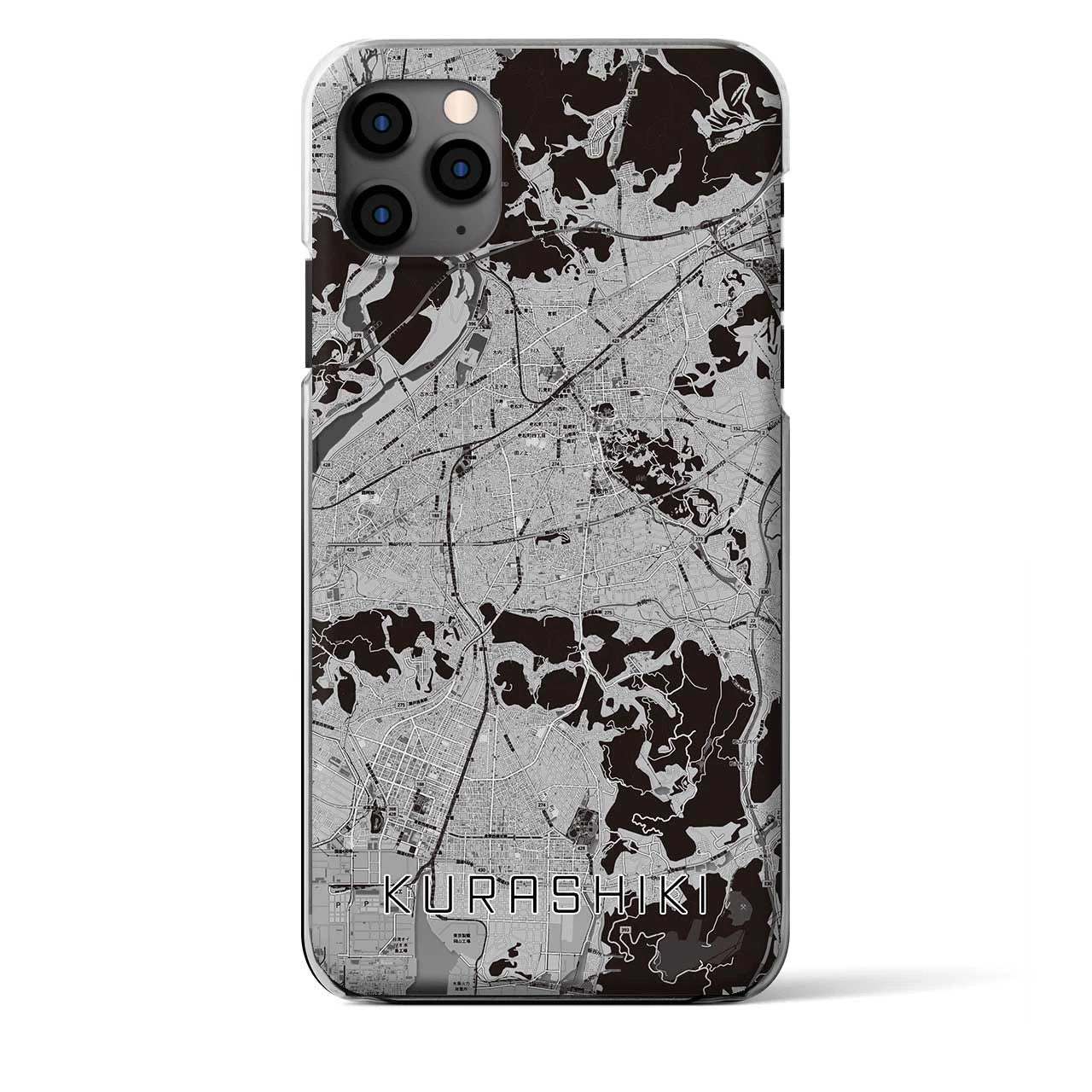 【倉敷（岡山県）】地図柄iPhoneケース（クリアタイプ）