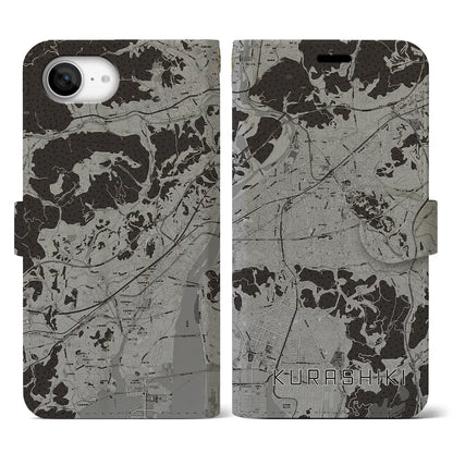 【倉敷（岡山県）】地図柄iPhoneケース（手帳タイプ）