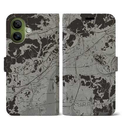 【倉敷（岡山県）】地図柄iPhoneケース（手帳タイプ）