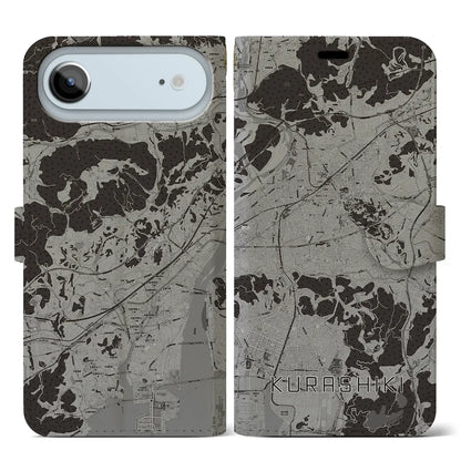 【倉敷（岡山県）】地図柄iPhoneケース（手帳タイプ）