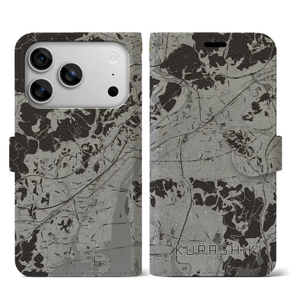 【倉敷（岡山県）】地図柄iPhoneケース（手帳タイプ）