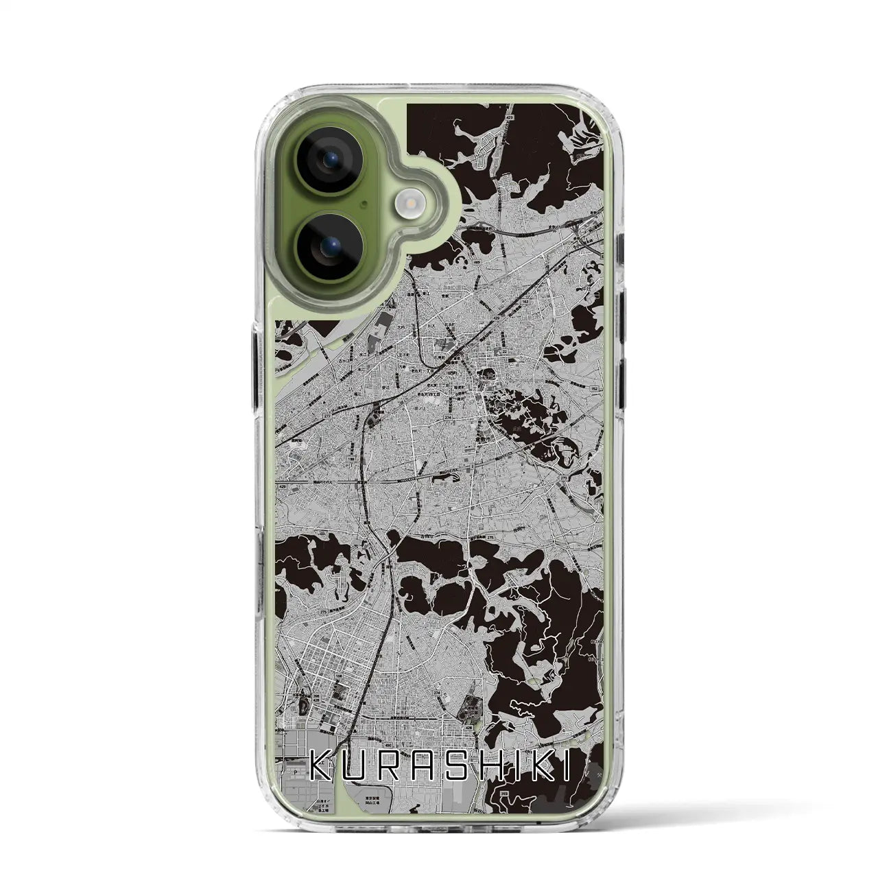 【倉敷（岡山県）】地図柄iPhoneケース（MagSafeタイプ）