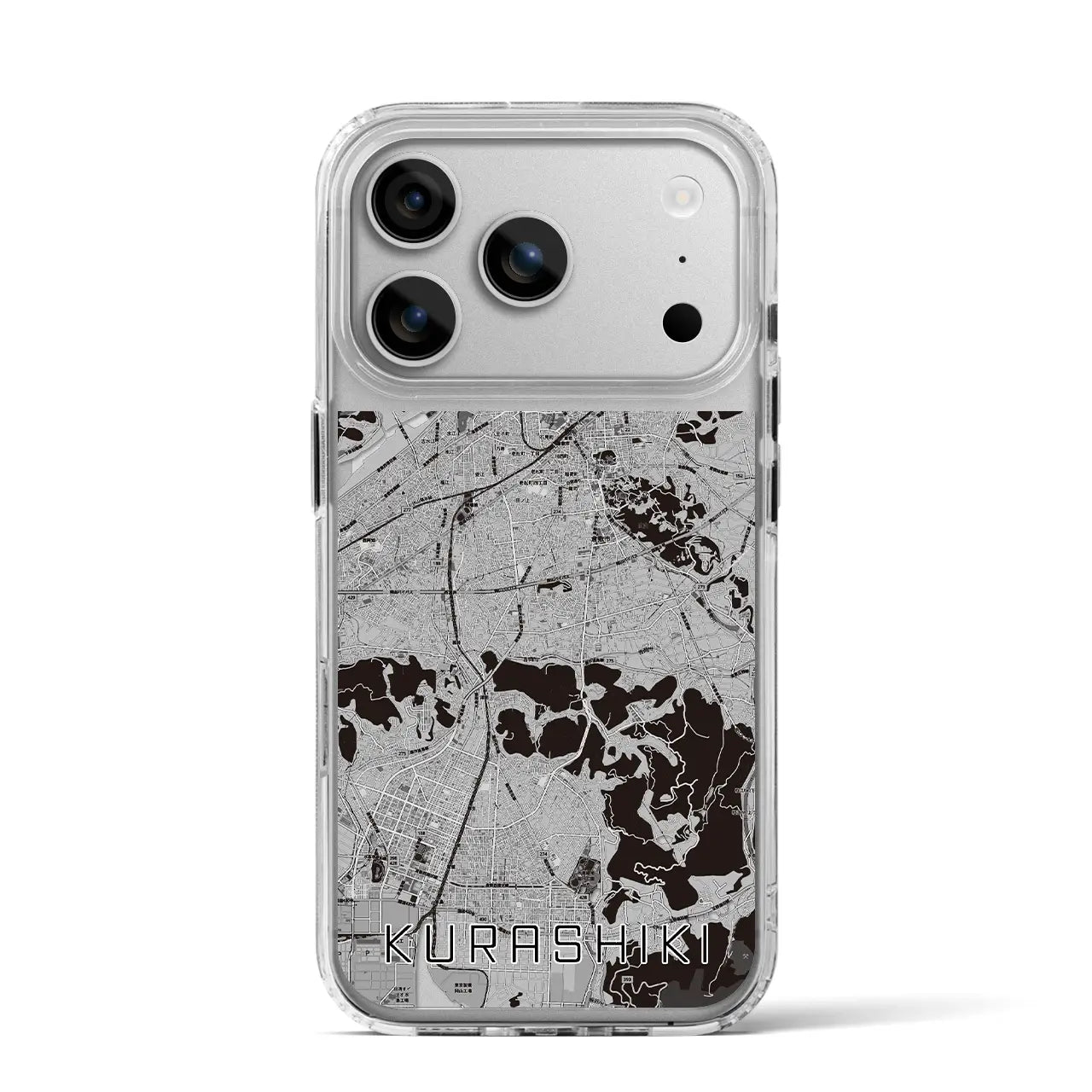 【倉敷（岡山県）】地図柄iPhoneケース（MagSafeタイプ）