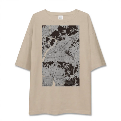 【倉敷（岡山県）】地図柄ビッグシルエットTシャツ