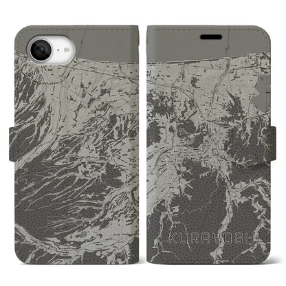 【倉吉（鳥取県）】地図柄iPhoneケース（手帳タイプ）