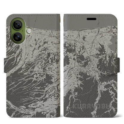 【倉吉（鳥取県）】地図柄iPhoneケース（手帳タイプ）