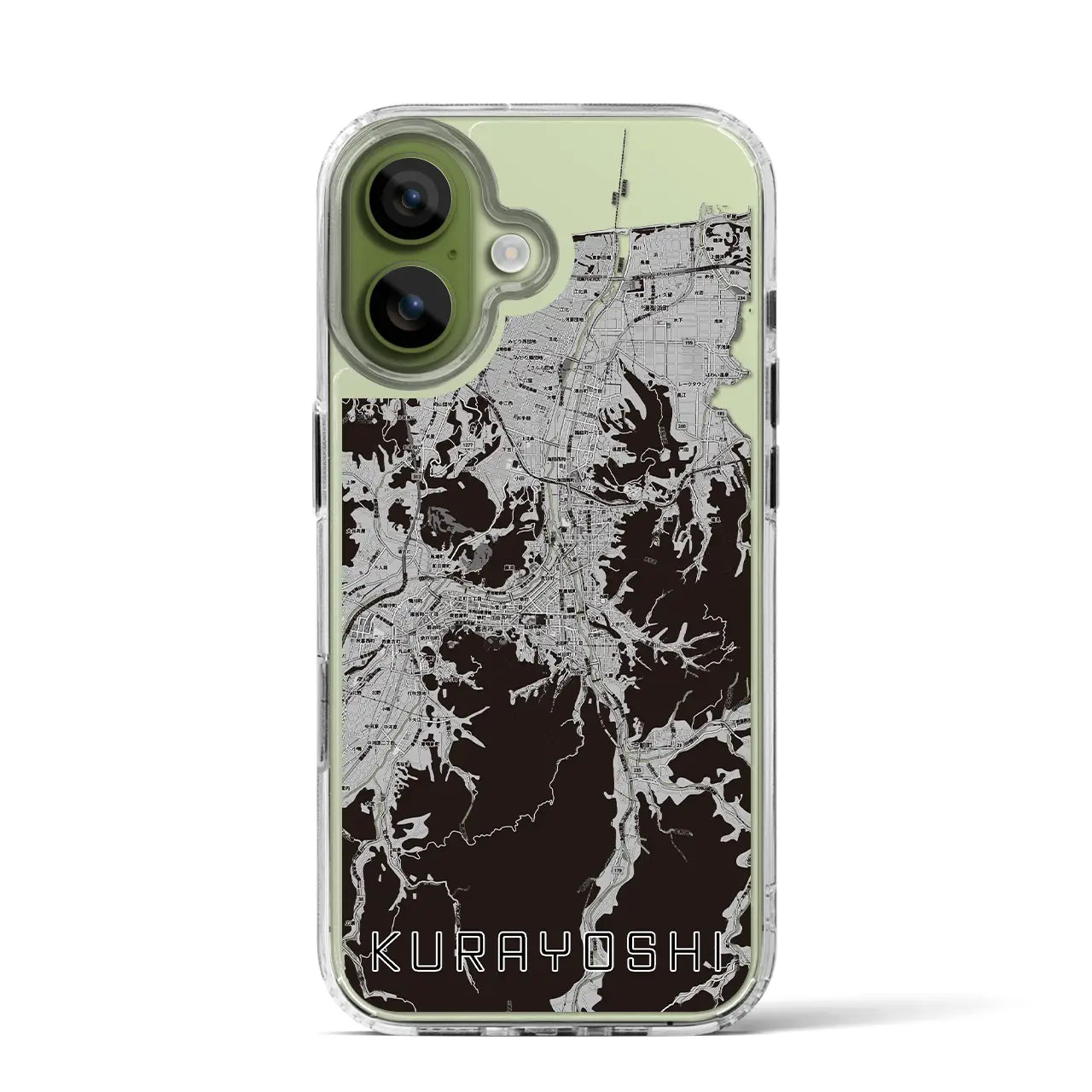 【倉吉（鳥取県）】地図柄iPhoneケース（MagSafeタイプ）