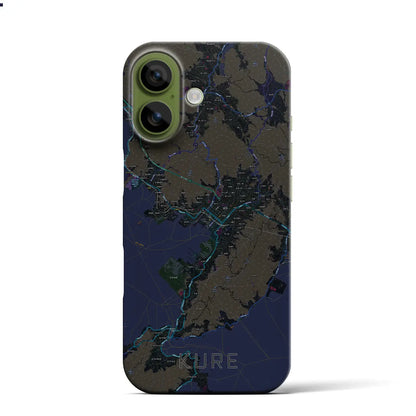 【呉（広島県）】地図柄iPhoneケース（バックカバータイプ）