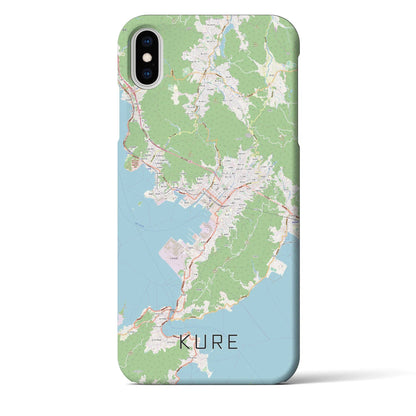【呉（広島県）】地図柄iPhoneケース（バックカバータイプ）