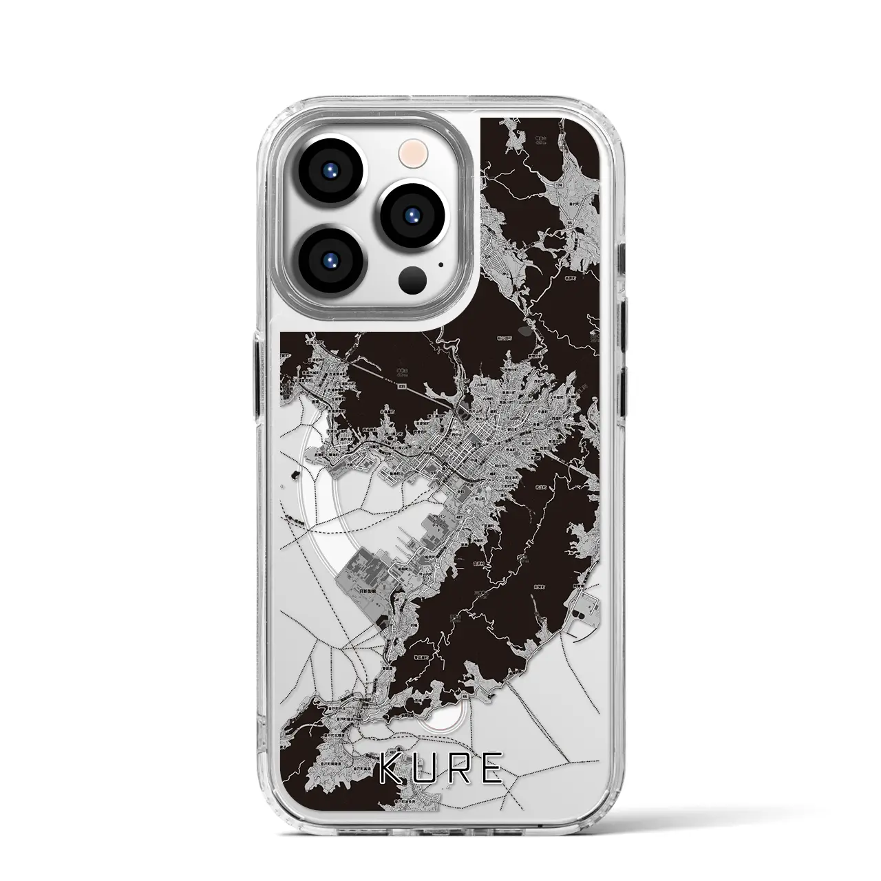 【呉（広島県）】地図柄iPhoneケース（MagSafeタイプ）