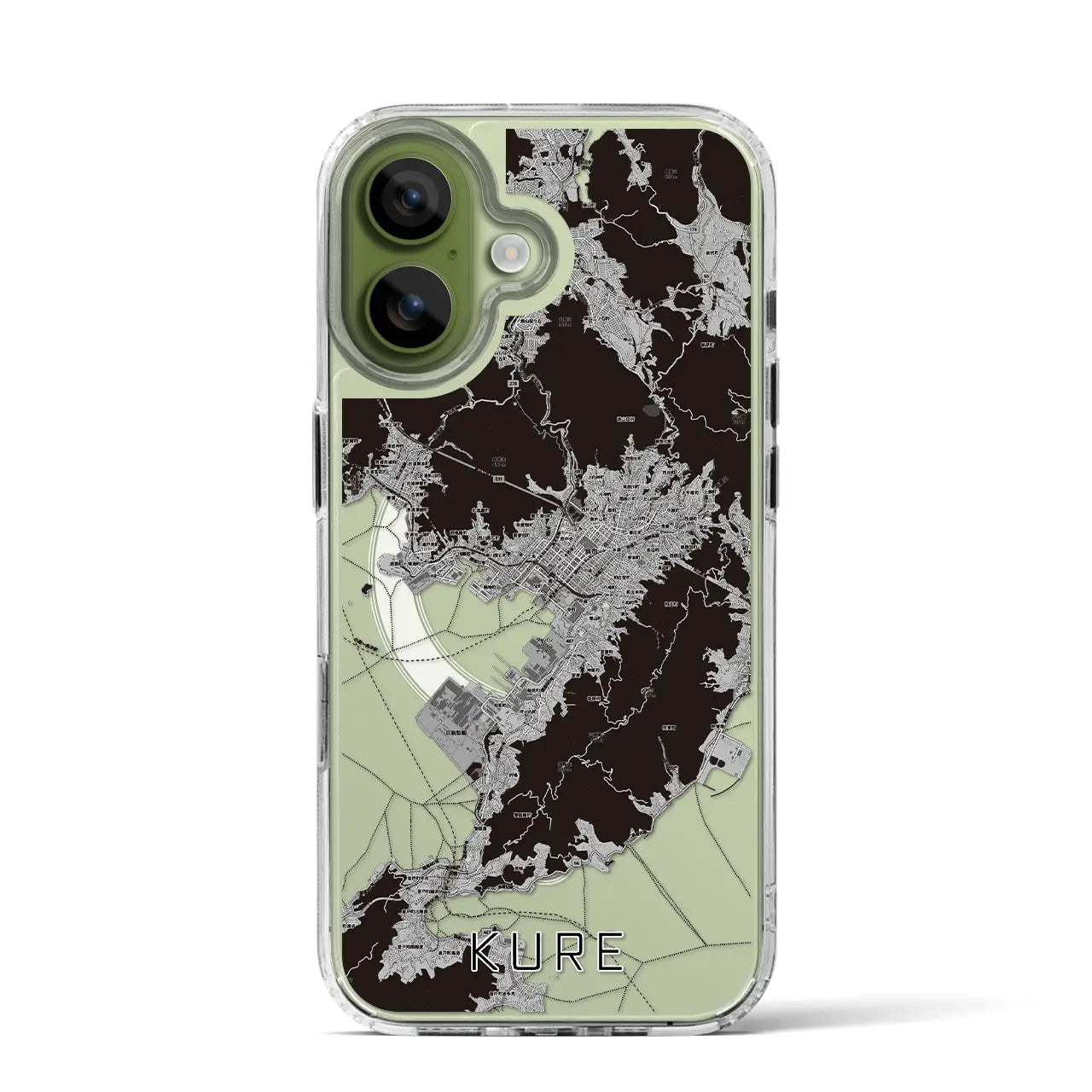 【呉（広島県）】地図柄iPhoneケース（MagSafeタイプ）