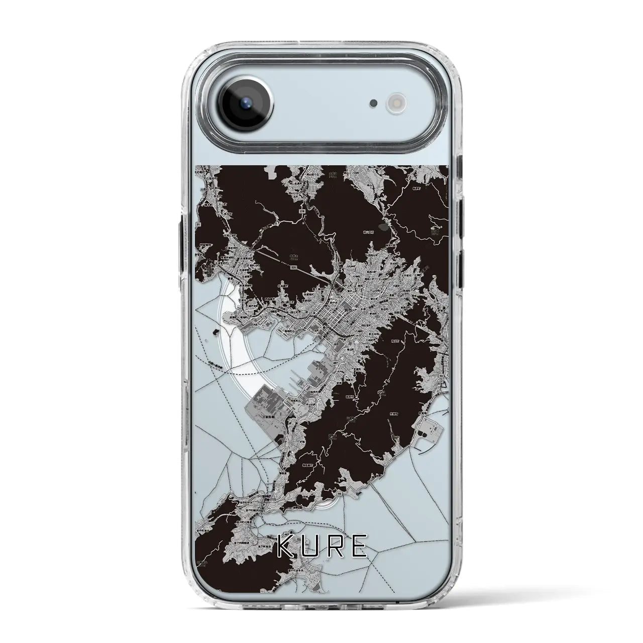 【呉（広島県）】地図柄iPhoneケース（MagSafeタイプ）