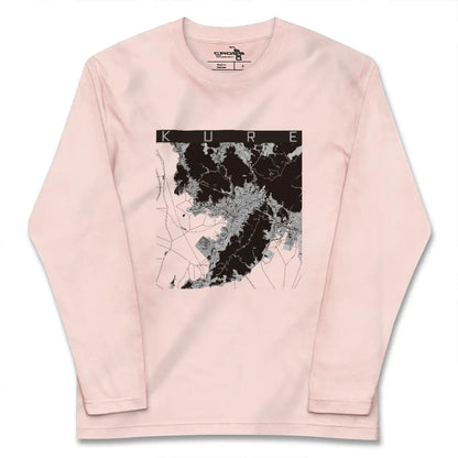 【呉（広島県）】地図柄ロングスリーブTシャツ