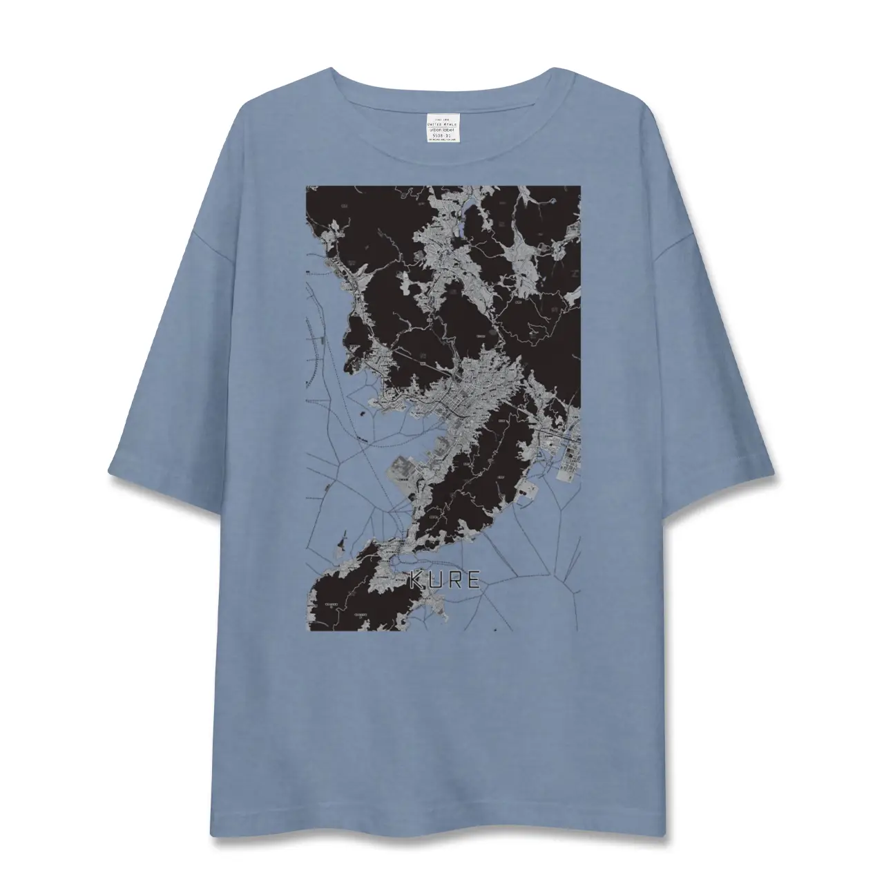 【呉（広島県）】地図柄ビッグシルエットTシャツ