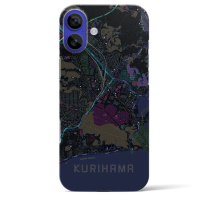 【久里浜（神奈川県）】地図柄iPhoneケース（バックカバータイプ）