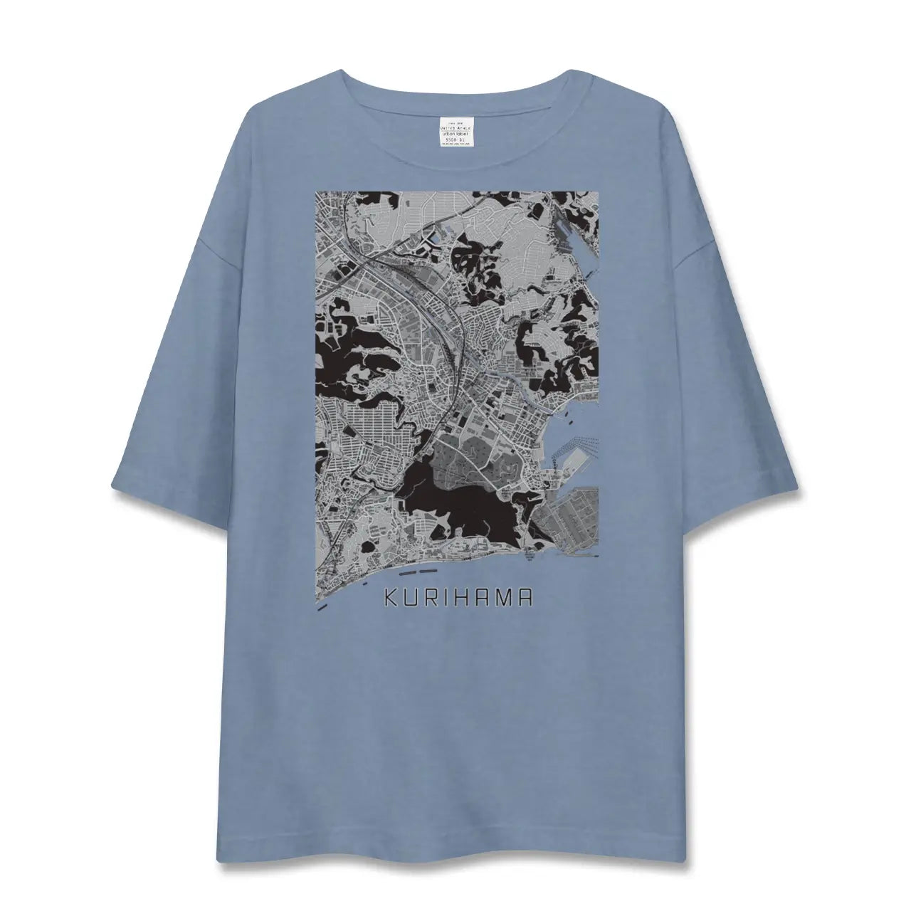【久里浜（神奈川県）】地図柄ビッグシルエットTシャツ
