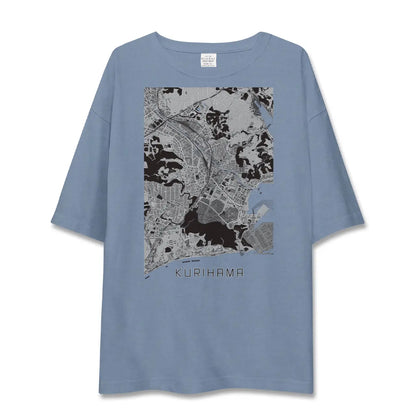 【久里浜（神奈川県）】地図柄ビッグシルエットTシャツ