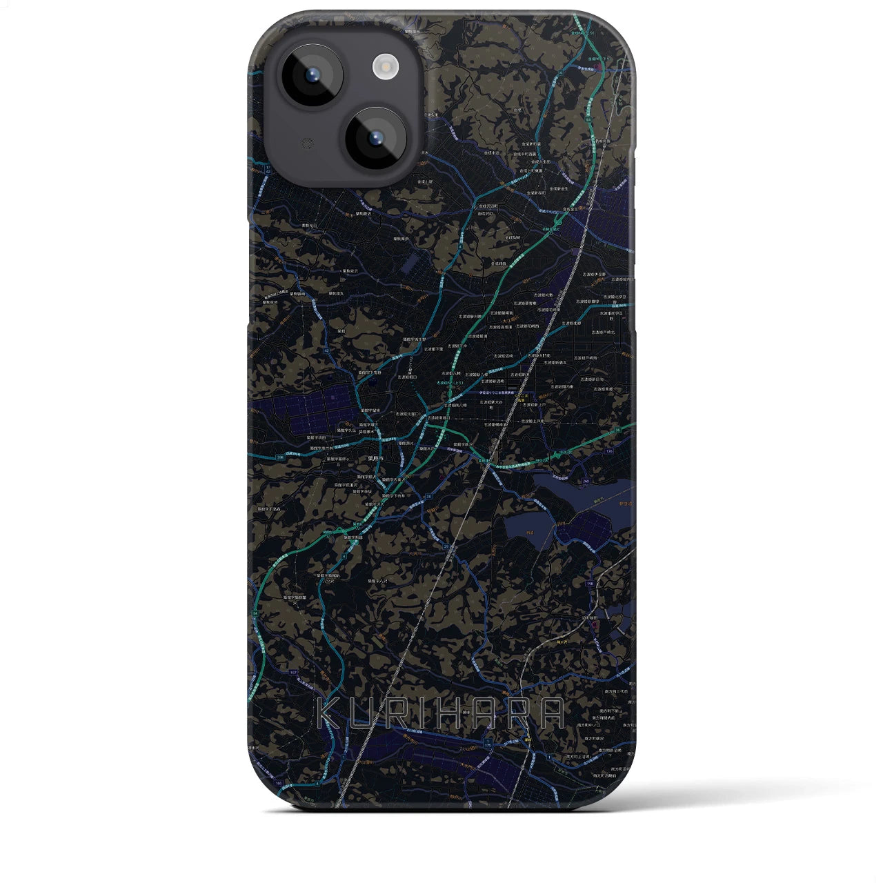 【栗原（宮城県）】地図柄iPhoneケース（バックカバータイプ）