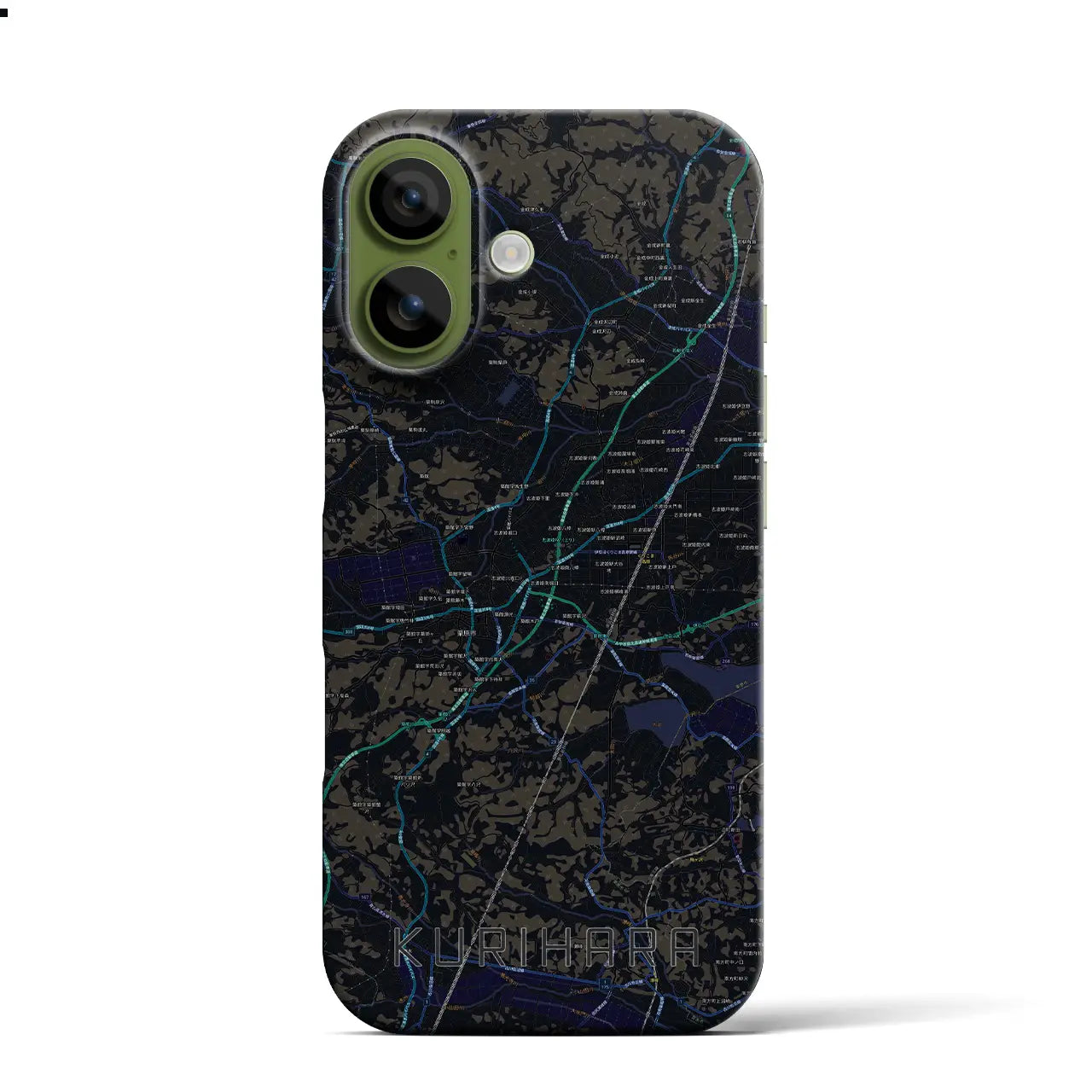 【栗原（宮城県）】地図柄iPhoneケース（バックカバータイプ）