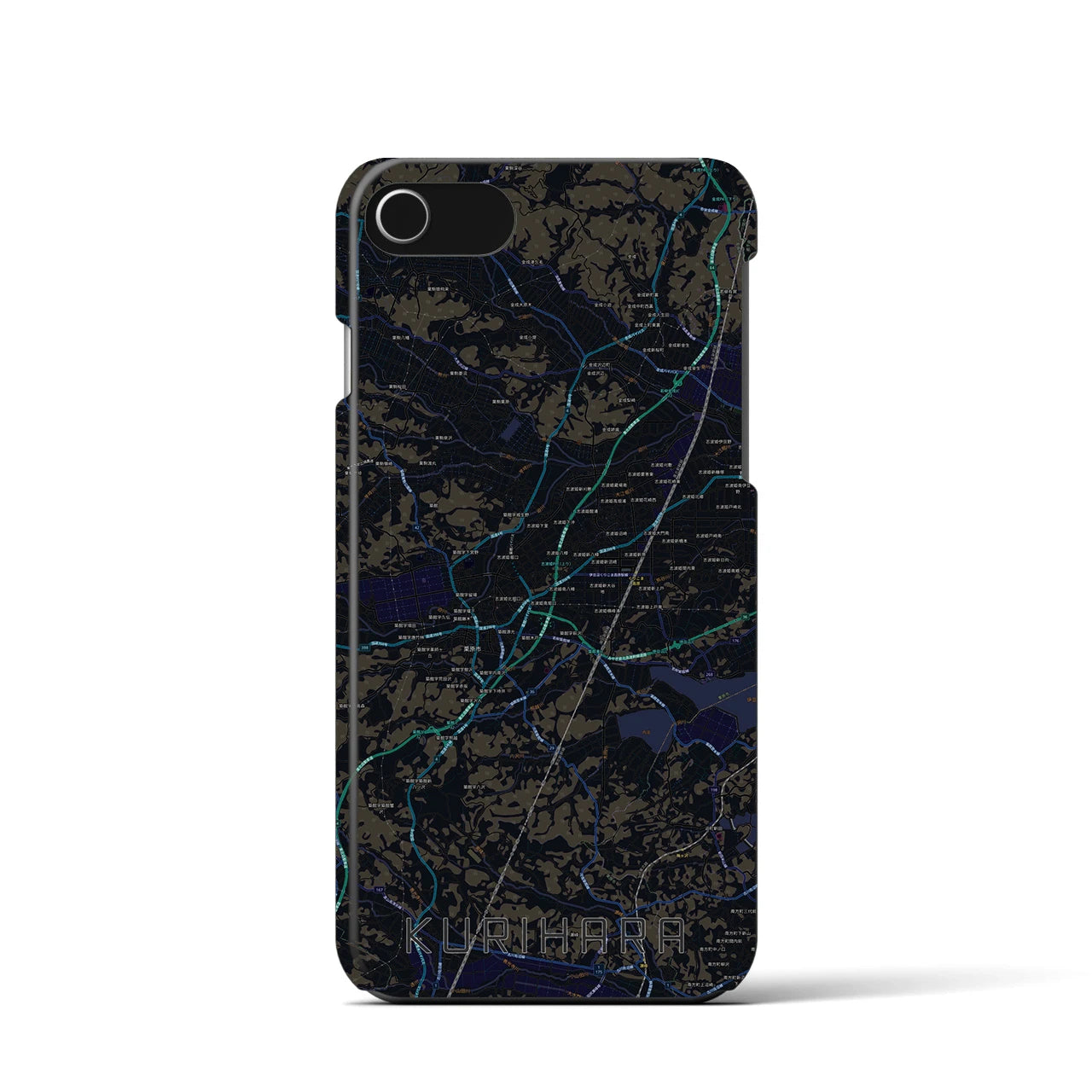 【栗原（宮城県）】地図柄iPhoneケース（バックカバータイプ）