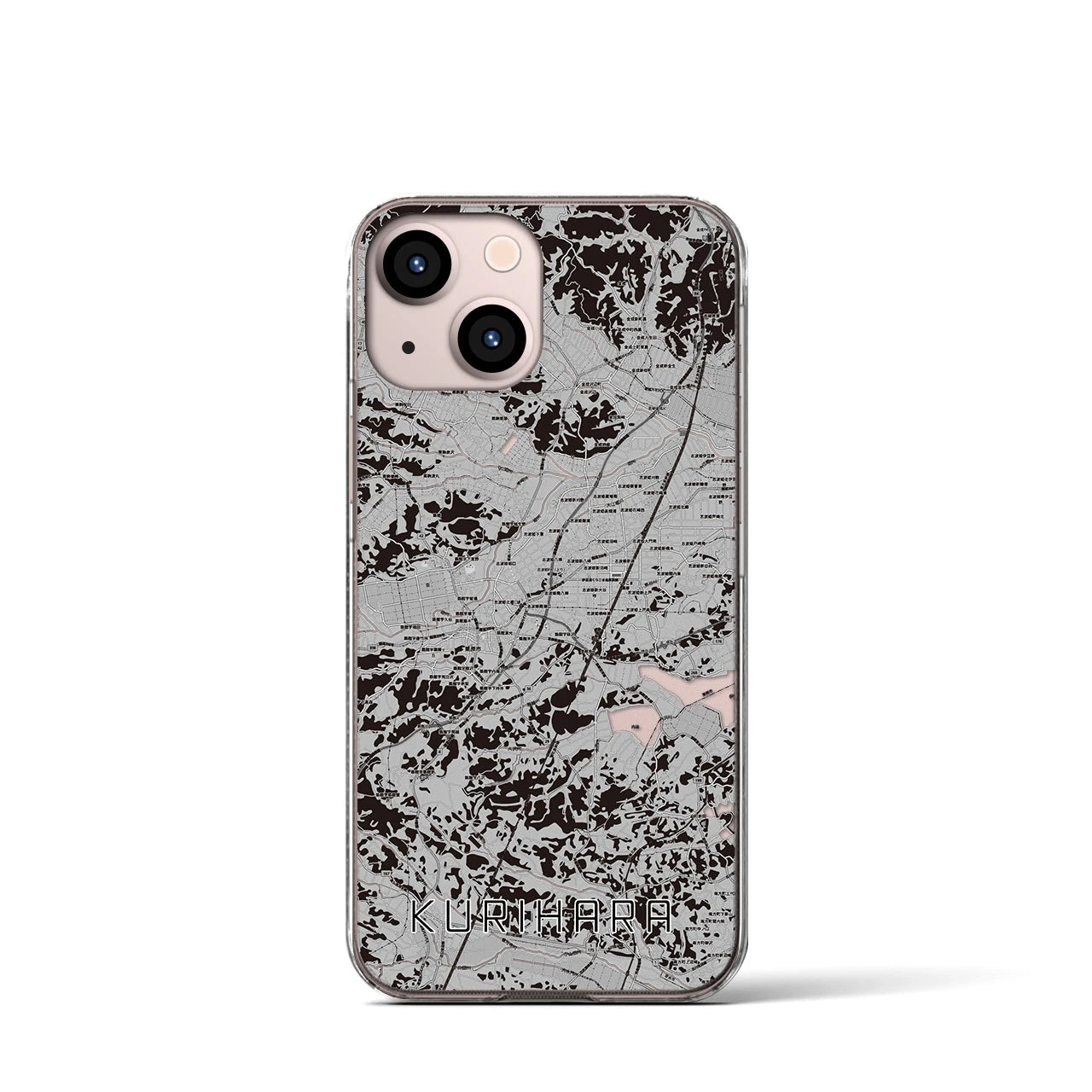 【栗原（宮城県）】地図柄iPhoneケース（クリアタイプ）