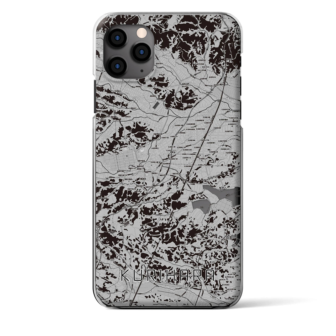 【栗原（宮城県）】地図柄iPhoneケース（クリアタイプ）