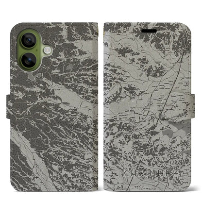 【栗原（宮城県）】地図柄iPhoneケース（手帳タイプ）