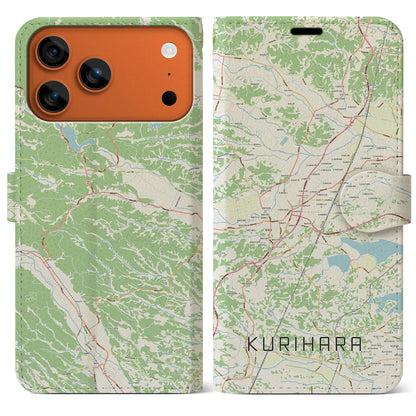 【栗原（宮城県）】地図柄iPhoneケース（手帳タイプ）