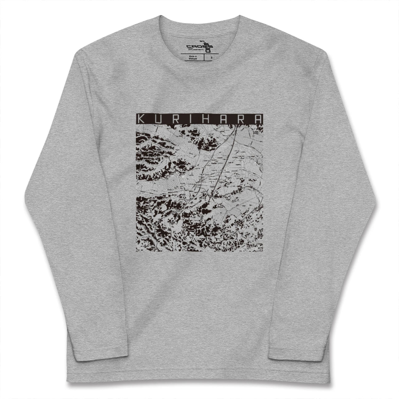 【栗原（宮城県）】地図柄ロングスリーブTシャツ