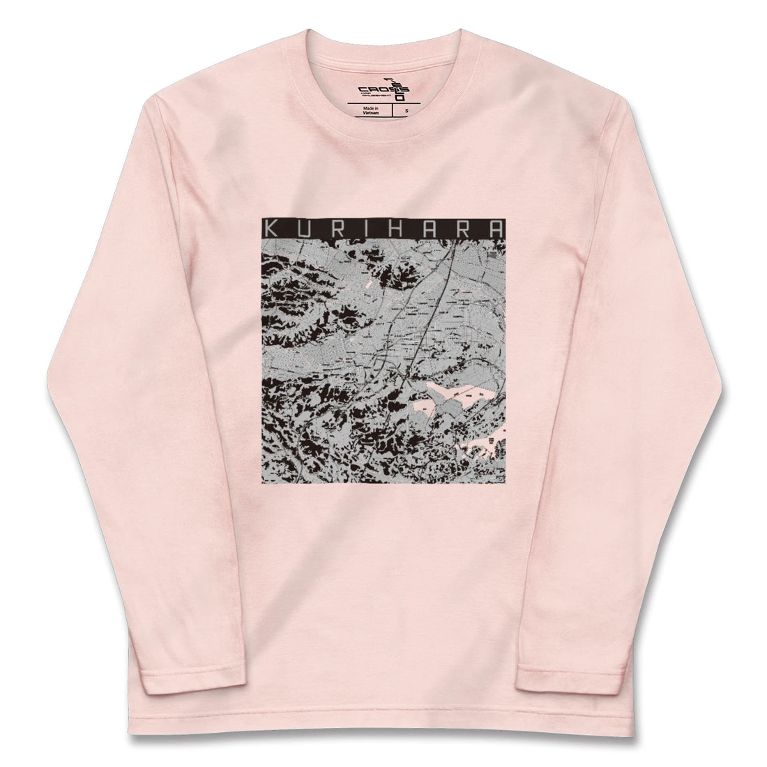 【栗原(宮城県)】地図柄ロングスリーブTシャツ