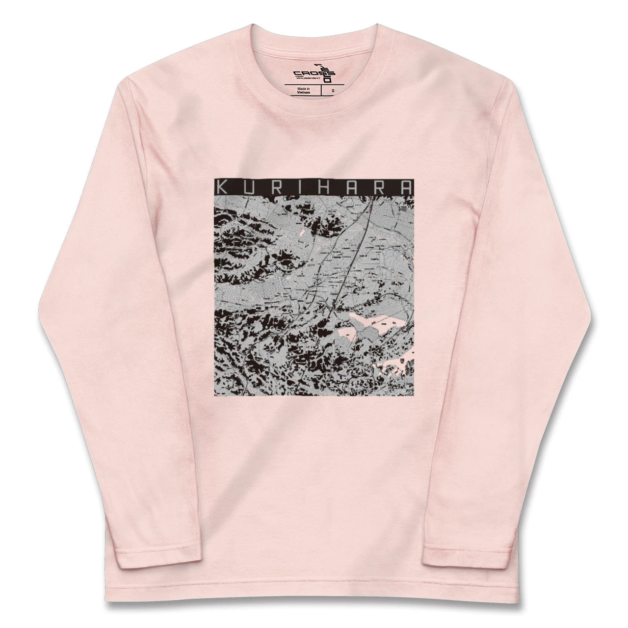 【栗原（宮城県）】地図柄ロングスリーブTシャツ