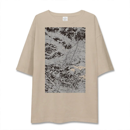 【栗原（宮城県）】地図柄ビッグシルエットTシャツ