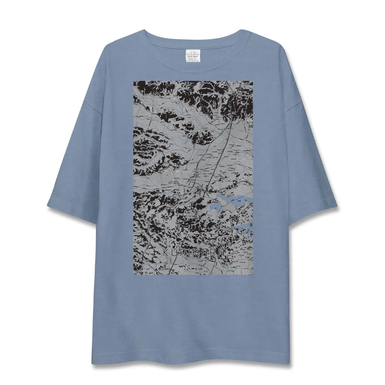 【栗原（宮城県）】地図柄ビッグシルエットTシャツ